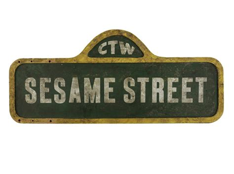 Gordon is about to move some suitcases into the garage when he notices that it could use a new coat of paint. . Ctw sesame street sign